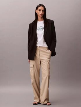 Yumuşak Twill Kargo Pantolon