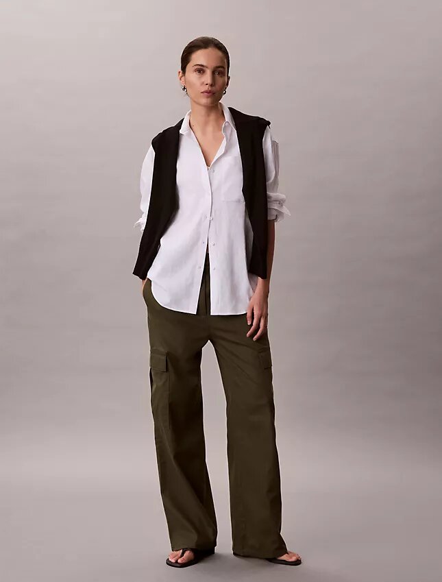 Yumuşak Twill Kargo Pantolon Yumuşak Twill Kargo Pantolon
